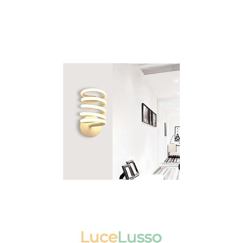 Lampada da parete in alluminio Lampada da corridoio moderna e minimalista per camera da letto Lampada da comodino Lampada creativa
