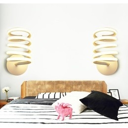 Lampada da parete in alluminio Lampada da corridoio moderna e minimalista per camera da letto Lampada da comodino Lampada creativa
