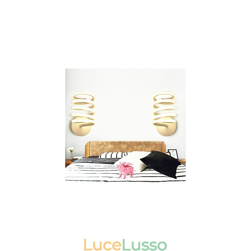 Lampada da parete in alluminio Lampada da corridoio moderna e minimalista per camera da letto Lampada da comodino Lampada creativa
