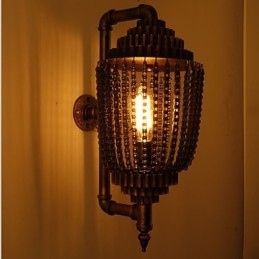 Lampada da negozio di ingranaggi in ferro vintage industriale eolica