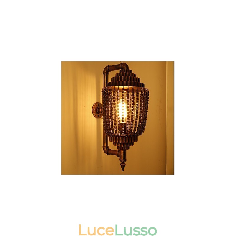 Lampada da negozio di ingranaggi in ferro vintage industriale eolica
