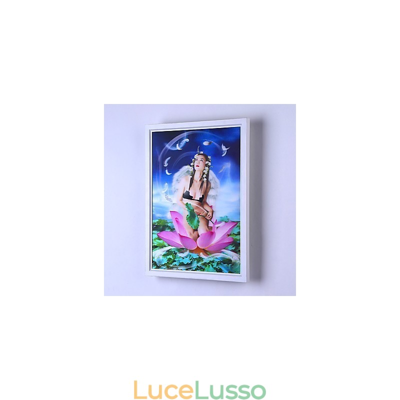Pittura moderna contemporanea integrata, caratteristica moderna contemporanea per applique da parete con luce ambientale