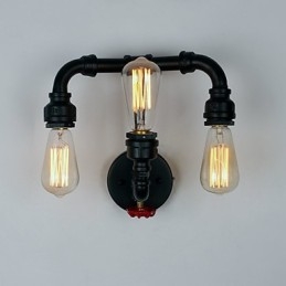 Rustic Lodge Moderno Contemporaneo Country Retro Pittura Caratteristica per Mini Stile Uplight Applique da Parete