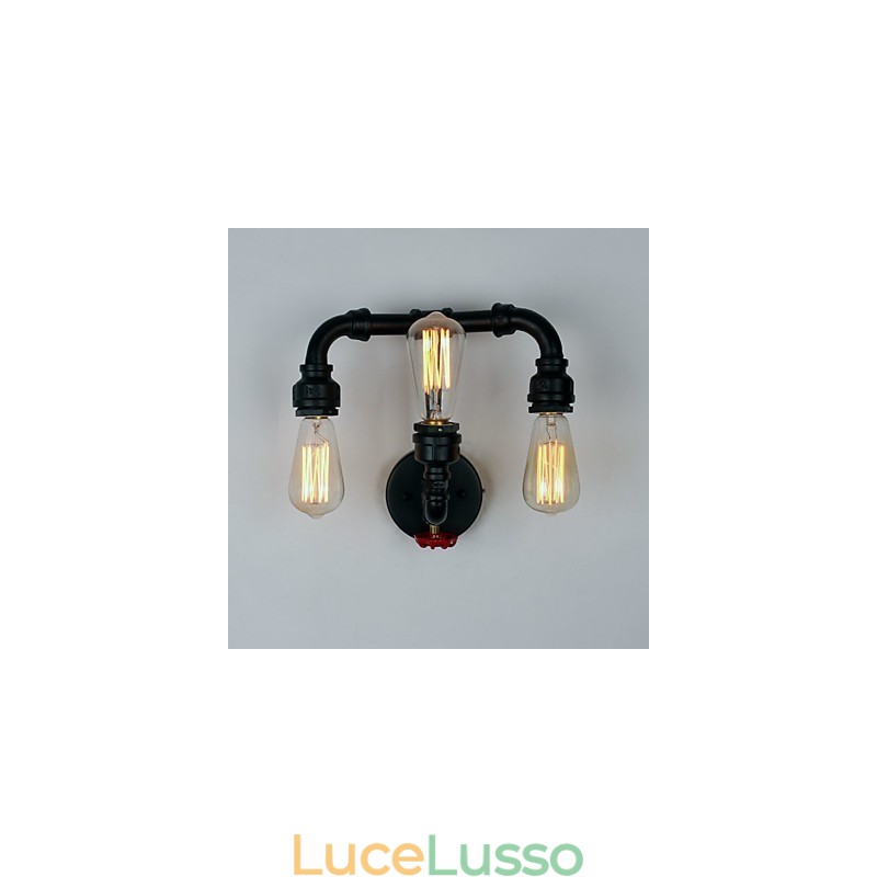 Rustic Lodge Moderno Contemporaneo Country Retro Pittura Caratteristica per Mini Stile Uplight Applique da Parete