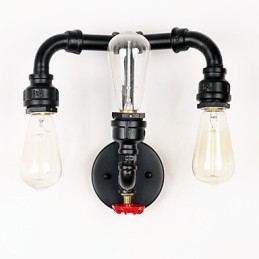 Rustic Lodge Moderno Contemporaneo Country Retro Pittura Caratteristica per Mini Stile Uplight Applique da Parete