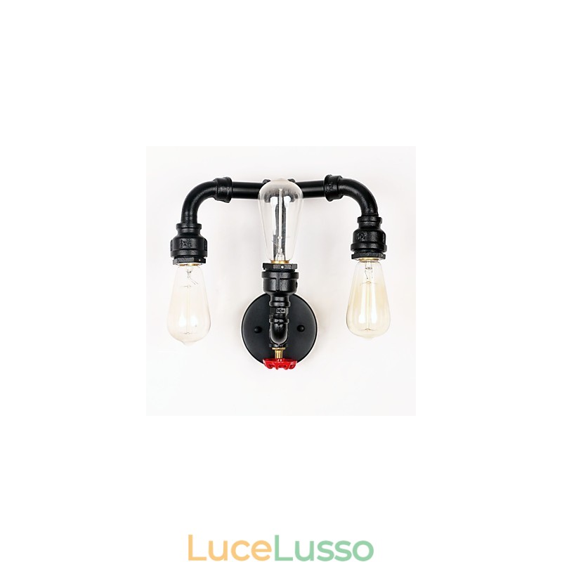 Rustic Lodge Moderno Contemporaneo Country Retro Pittura Caratteristica per Mini Stile Uplight Applique da Parete