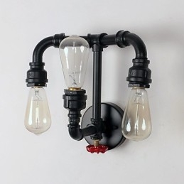 Rustic Lodge Moderno Contemporaneo Country Retro Pittura Caratteristica per Mini Stile Uplight Applique da Parete