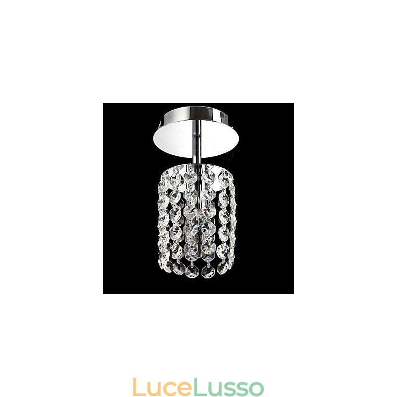 Mini lampada da soffitto in cristallo