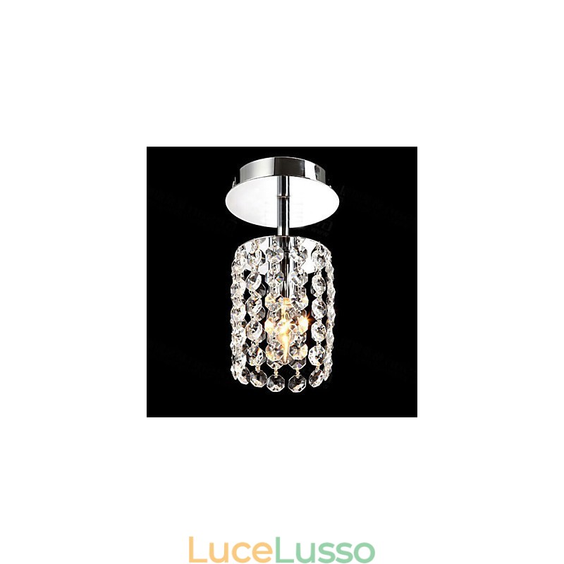 Mini lampada da soffitto in cristallo