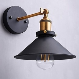 2 pezzi Applique da parete in metallo Lampada da parete industriale Vintage Edison Simplicity Lampada per illuminazione da bar e club