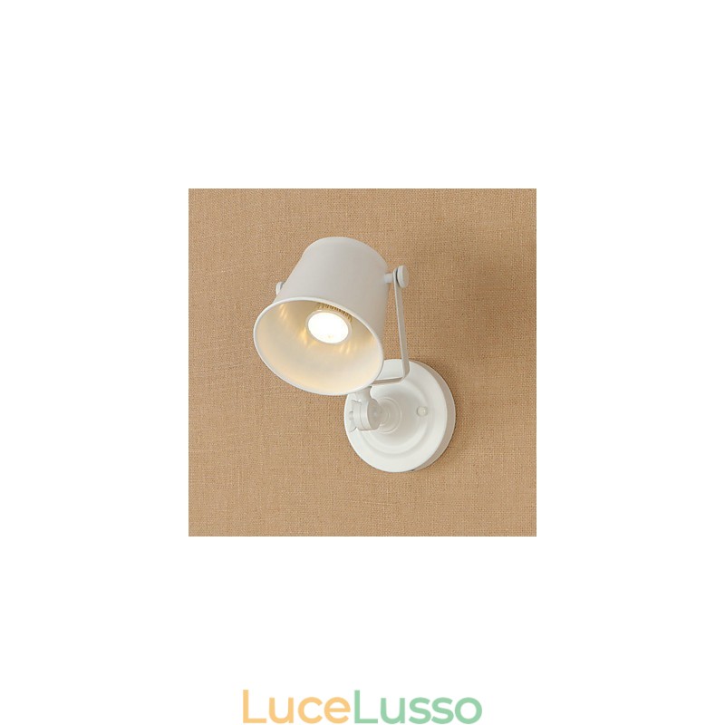 Lampada da parete in acciaio verniciato, decorazione da caffè americano nero stupido, lampada da parete retrò, lampada a spada laser sulla parete