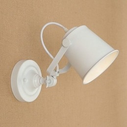 Lampada da parete in acciaio verniciato, decorazione da caffè americano nero stupido, lampada da parete retrò, lampada a spada laser sulla parete