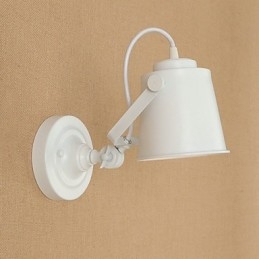 Lampada da parete in acciaio verniciato, decorazione da caffè americano nero stupido, lampada da parete retrò, lampada a spada laser sulla parete