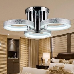 Lampadario moderno argento 3 luci