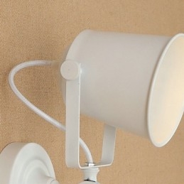 Lampada da parete in acciaio verniciato, decorazione da caffè americano nero stupido, lampada da parete retrò, lampada a spada laser sulla parete