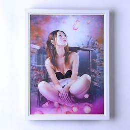 Pittura moderna contemporanea integrata, caratteristica moderna contemporanea per applique da parete con luce ambientale