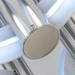 Lampadario moderno argento 3 luci