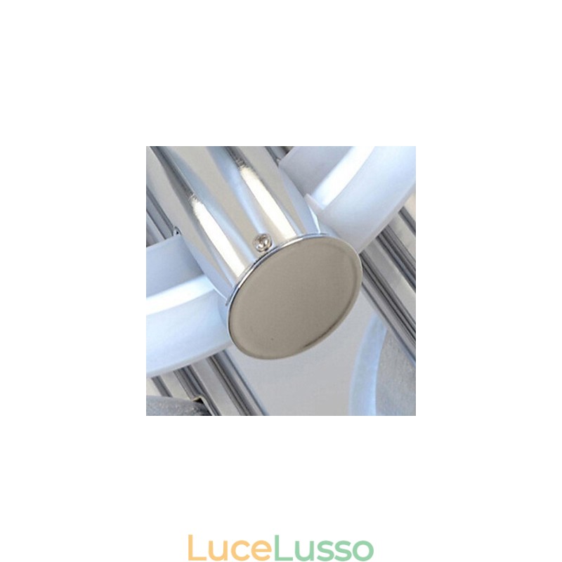 Lampadario moderno argento 3 luci