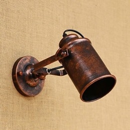 Lampada da parete in acciaio verniciato, decorazione da caffè americano nero stupido, lampada da parete retrò, lampada a spada laser sulla parete