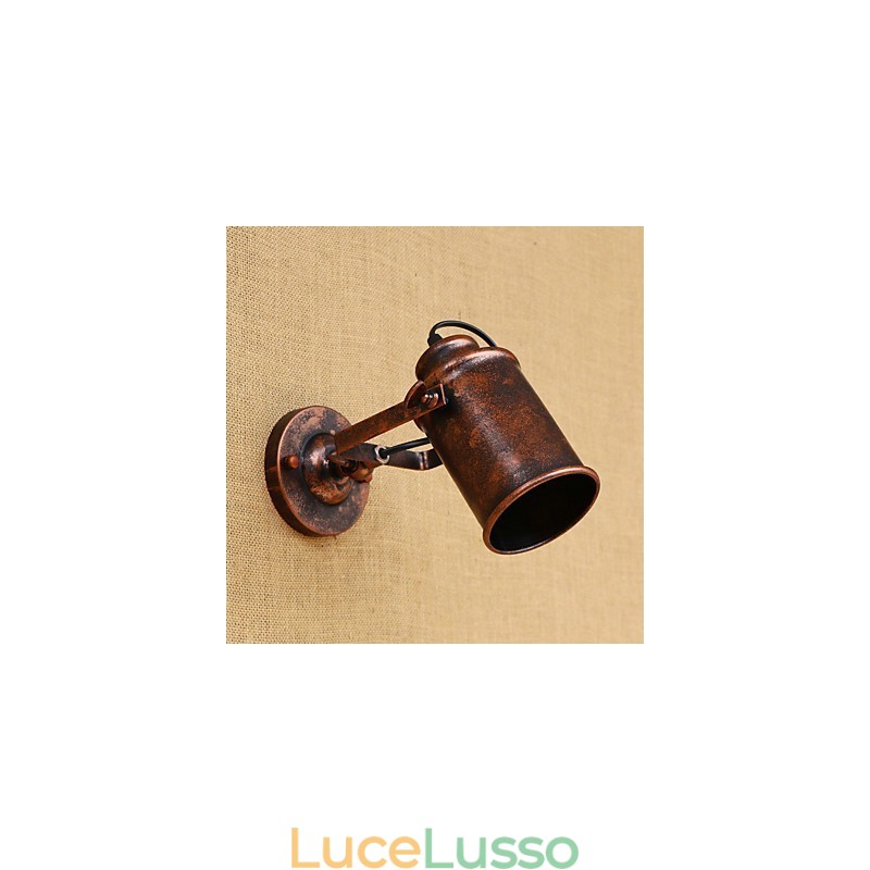 Lampada da parete in acciaio verniciato, decorazione da caffè americano nero stupido, lampada da parete retrò, lampada a spada laser sulla parete