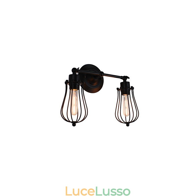 Dipinto rustico Lodge Caratteristica per luci da parete con luce ambientale Lampada da parete