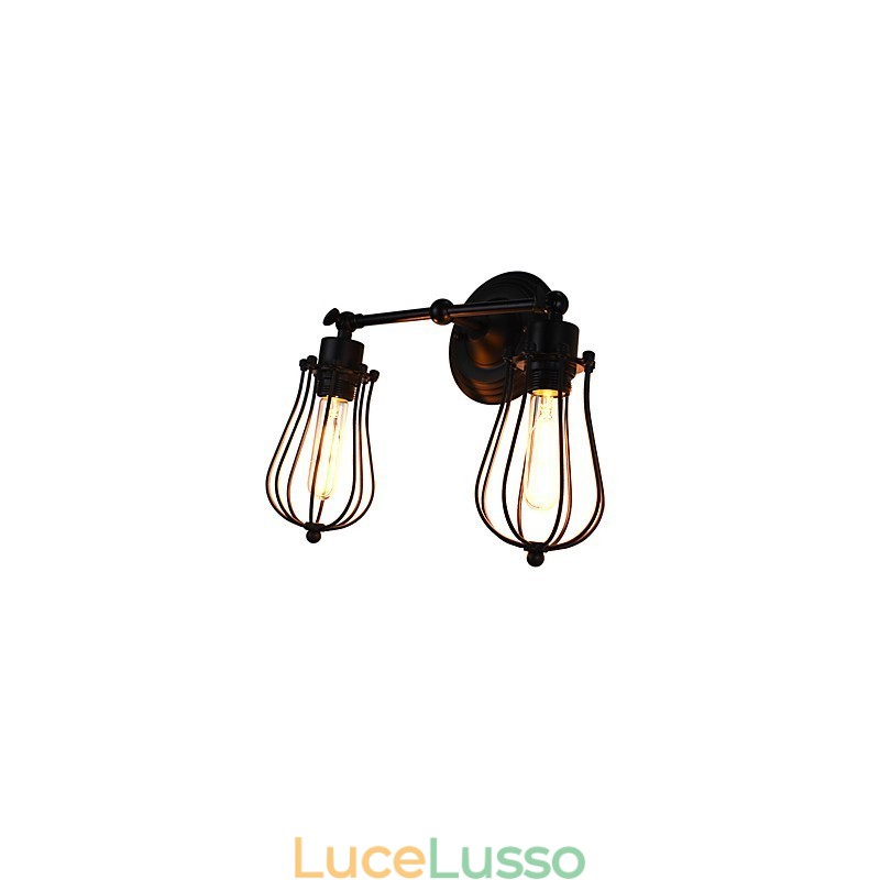 Dipinto rustico Lodge Caratteristica per luci da parete con luce ambientale Lampada da parete