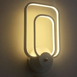 Lampada da parete in alluminio Lampada da parete decorativa moderna minimalista per balcone e scale Luci da comodino