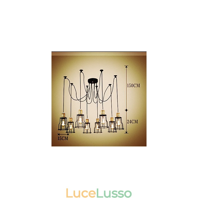 Designer di campagna che dipingono lampadari in metallo