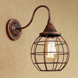 Lampada da parete americana da studio color ruggine retrò in ferro Art lSoggiorno comodino