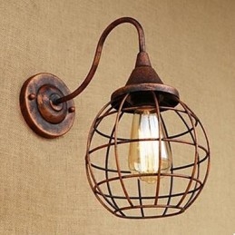 Lampada da parete americana da studio color ruggine retrò in ferro Art lSoggiorno comodino
