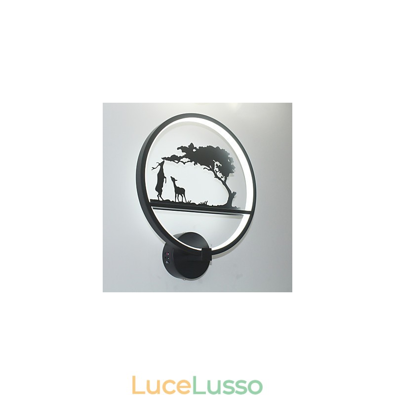 Lampada da parete in materiale di alluminio con illuminazione innovativa Lampada da parete moderna e semplice Illuminazione artistica per corridoio Illuminazione commerciale da comodino
