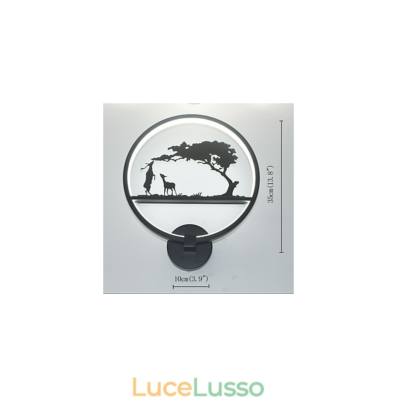 Lampada da parete in materiale di alluminio con illuminazione innovativa Lampada da parete moderna e semplice Illuminazione artistica per corridoio Illuminazione commerciale da comodino