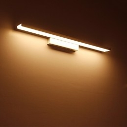 Lampada da specchio Luci da bagno Materiali in alluminio e luci da parete in acrilico Illuminazione per il trucco