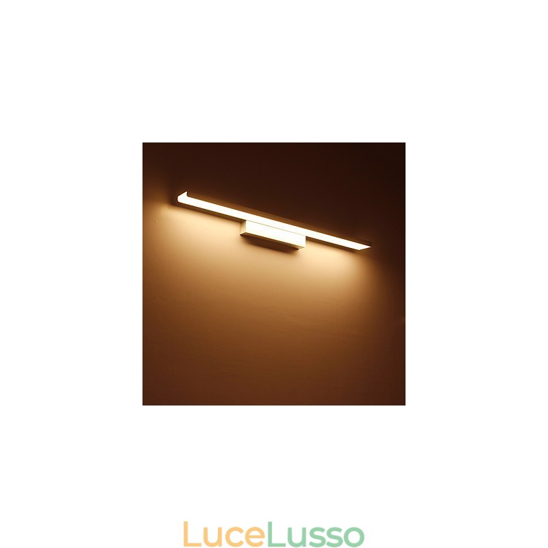 Lampada da specchio Luci da bagno Materiali in alluminio e luci da parete in acrilico Illuminazione per il trucco
