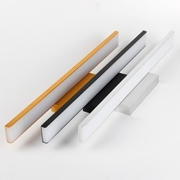 Lampada da specchio Luci da bagno Materiali in alluminio e luci da parete in acrilico Illuminazione per il trucco