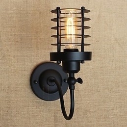 Applique da parete con luce ambientale in stile mini, caratteristica della pittura country vintage