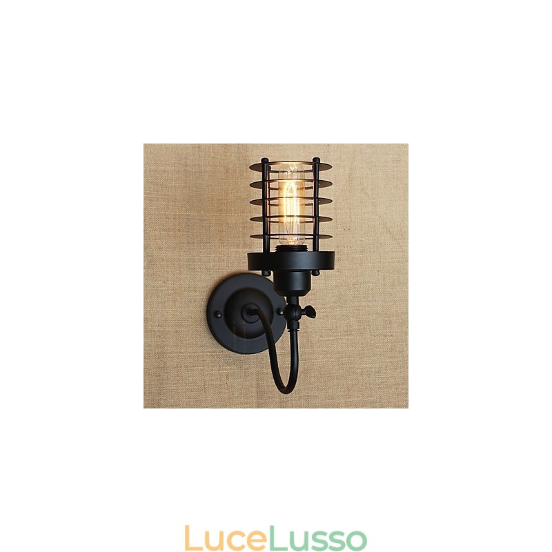 Applique da parete con luce ambientale in stile mini, caratteristica della pittura country vintage