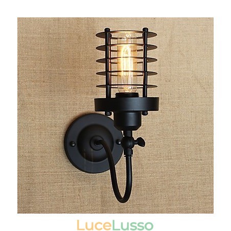 Applique da parete con luce ambientale in stile mini, caratteristica della pittura country vintage Applique da parete con luce ambientale in stile mini, caratteristica della pittura country vintage