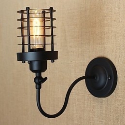 Applique da parete con luce ambientale in stile mini, caratteristica della pittura country vintage
