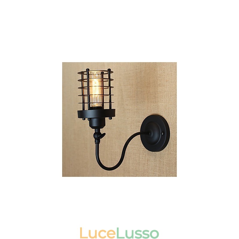 Applique da parete con luce ambientale in stile mini, caratteristica della pittura country vintage