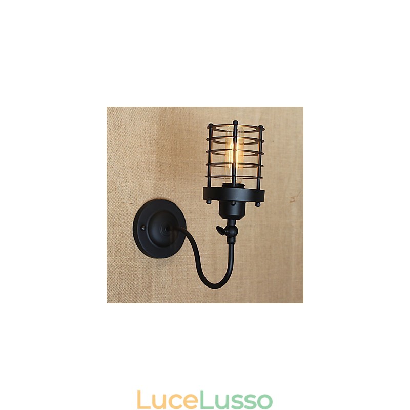Applique da parete con luce ambientale in stile mini, caratteristica della pittura country vintage