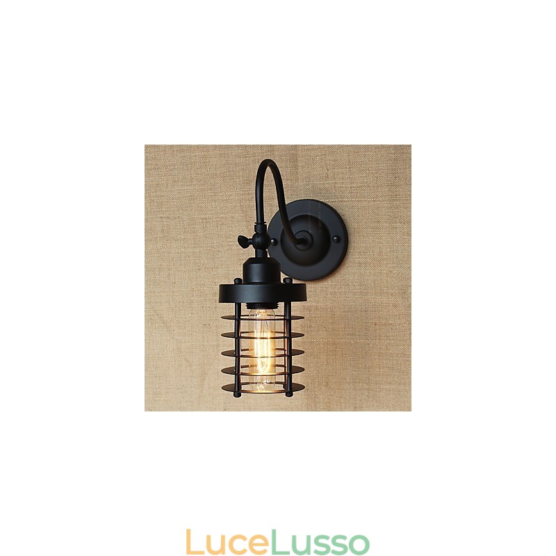 Applique da parete con luce ambientale in stile mini, caratteristica della pittura country vintage