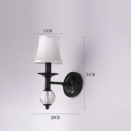 Applique da parete rustiche con luce ambientale, semplice e vintage, con pittura caratteristica