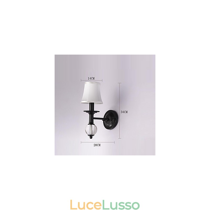 Applique da parete rustiche con luce ambientale, semplice e vintage, con pittura caratteristica