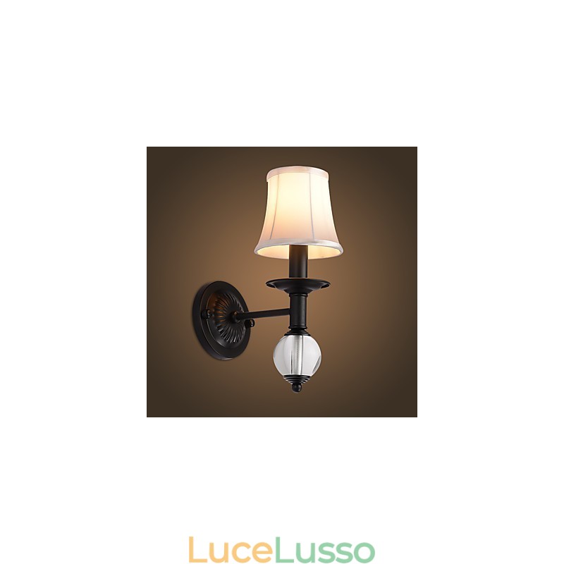 Applique da parete rustiche con luce ambientale, semplice e vintage, con pittura caratteristica