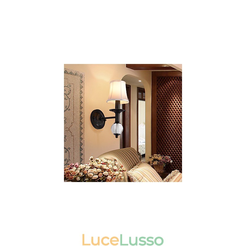 Applique da parete rustiche con luce ambientale, semplice e vintage, con pittura caratteristica