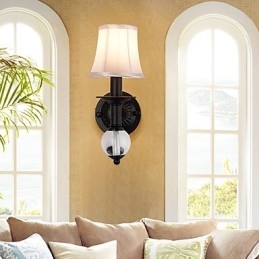 Applique da parete rustiche con luce ambientale, semplice e vintage, con pittura caratteristica