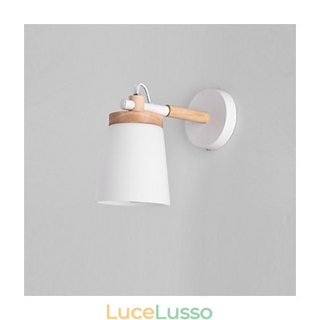 Lampada da parete con paralume in vetro e base in metallo, caratteristica luce ambientale, applique da parete Lampada da parete con paralume in vetro e base in metallo, caratteristica luce ambientale, applique da parete
