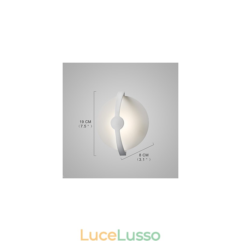 Lampada da parete in ferro battuto Lodge Semplice Country Moderno Contemporaneo Dipinto Caratteristica per Mini Stile Luce Ambientale