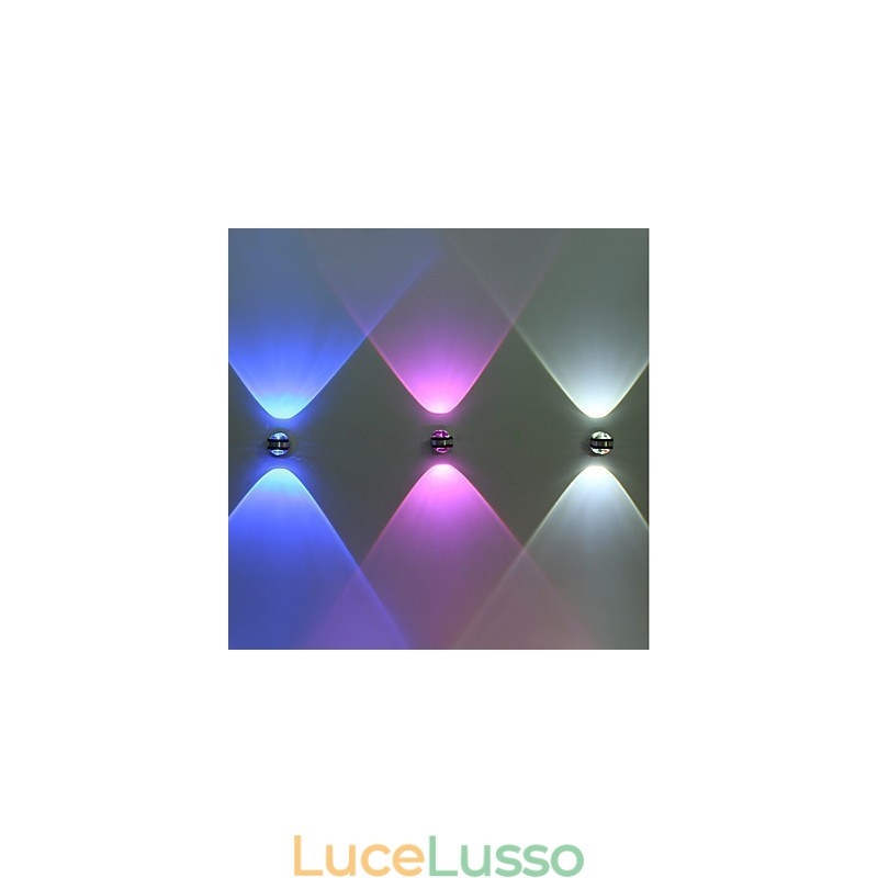 Applique da parete con luce ambientale multicolore in stile mini